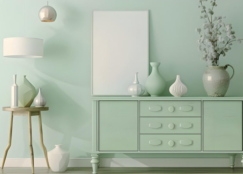 La peinture bleu vert est une tendance apaisante pour votre intérieur