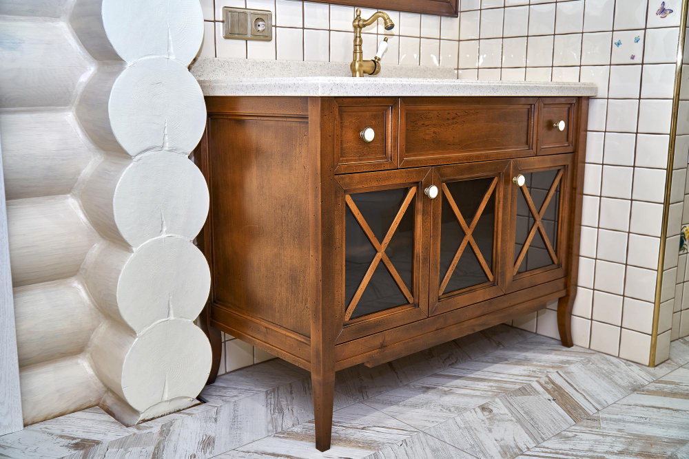 Meubles vintage pour une salle de bain